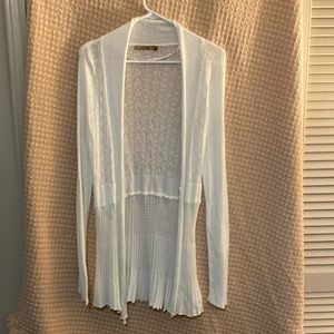 DROP SHOULDER OPEN FRONT CARDIGAN